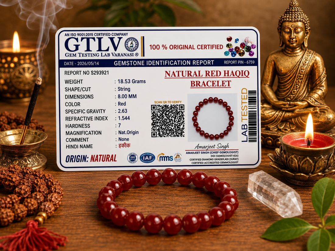 Natural Red Haqiq Bracelet-Attract Good Luck, Confidence & Inner Balance