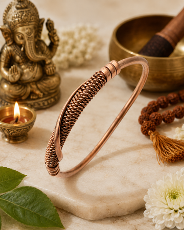 Premium Pure Copper Kada Traditional Bracelet for Men & Women