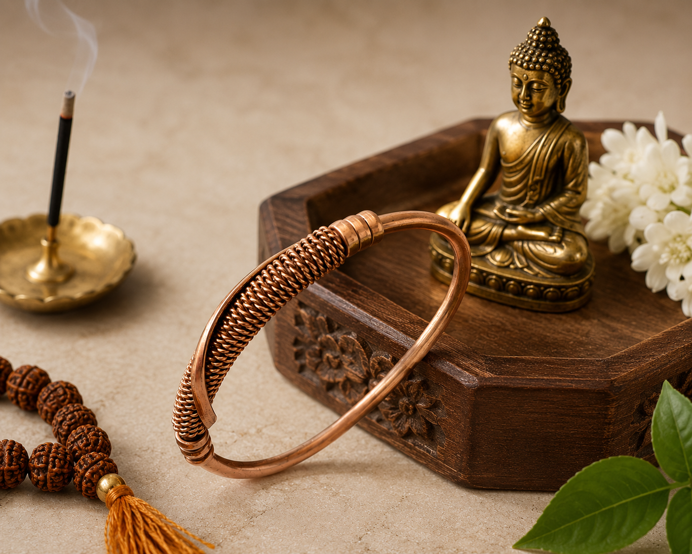 Premium Pure Copper Kada Traditional Bracelet for Men & Women