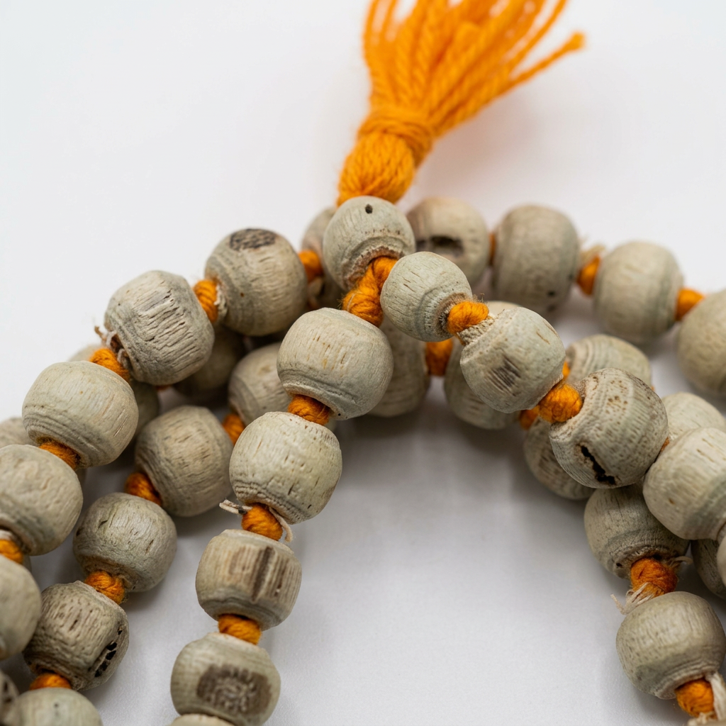 Big Tulsi Mala 108 Beads-Sacred Japa Mala for Meditation & Peace