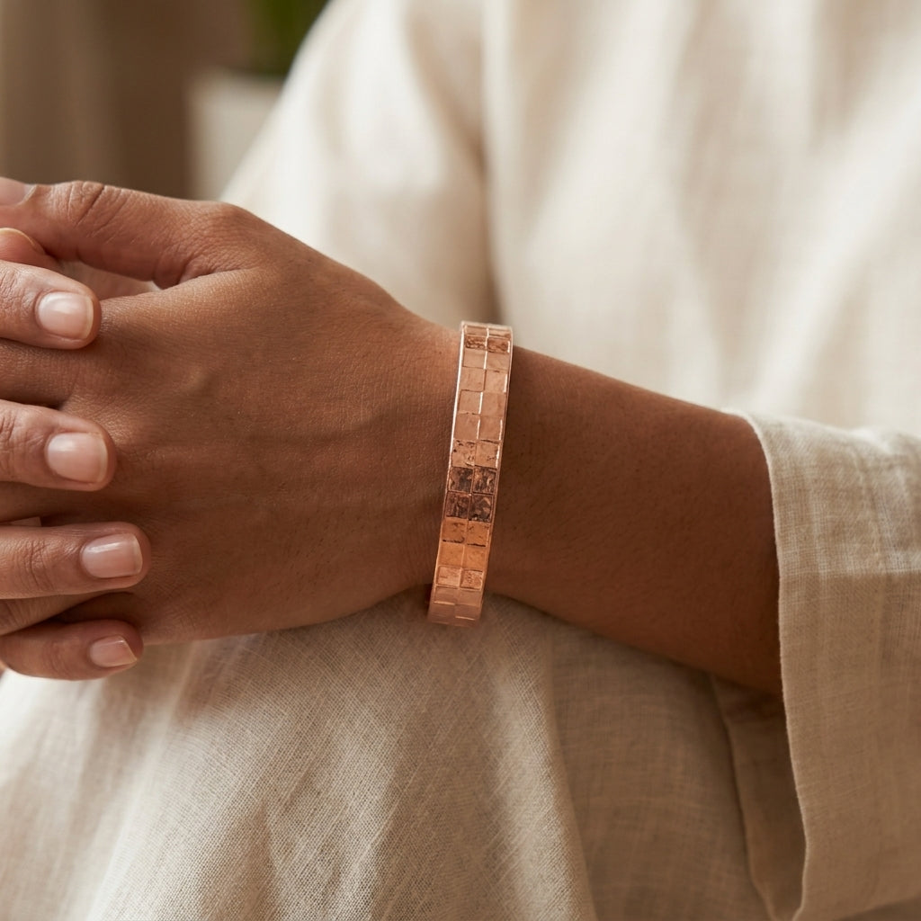 Classic Pure Copper Kada Traditional Bracelet for Men & Women