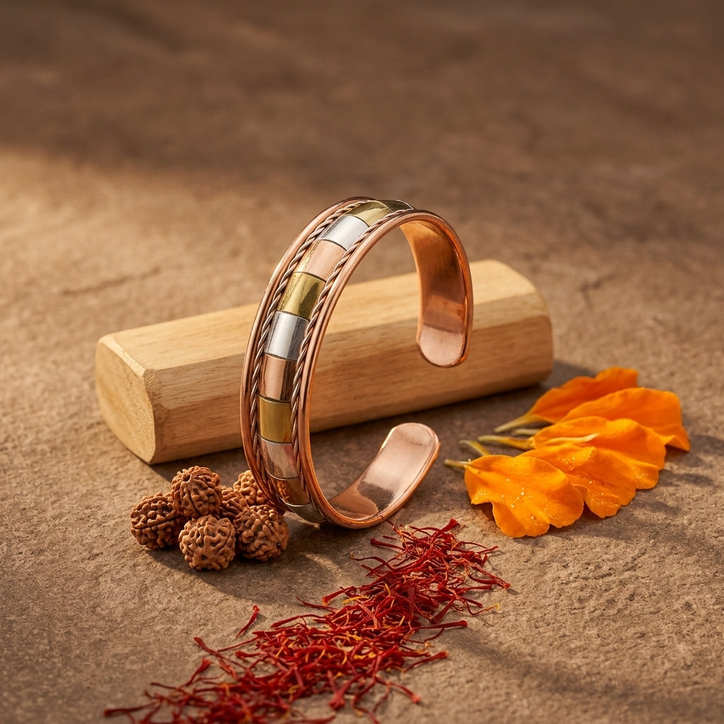 Authentic Pure Copper Kada Traditional Bracelet for Men & Women