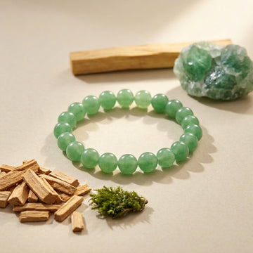 Green Aventurine Crystal Bracelet for Positivity & Emotional Balance
