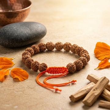 Natural Five Mukhi Rudraksha Bracelet Adjustable 8MM