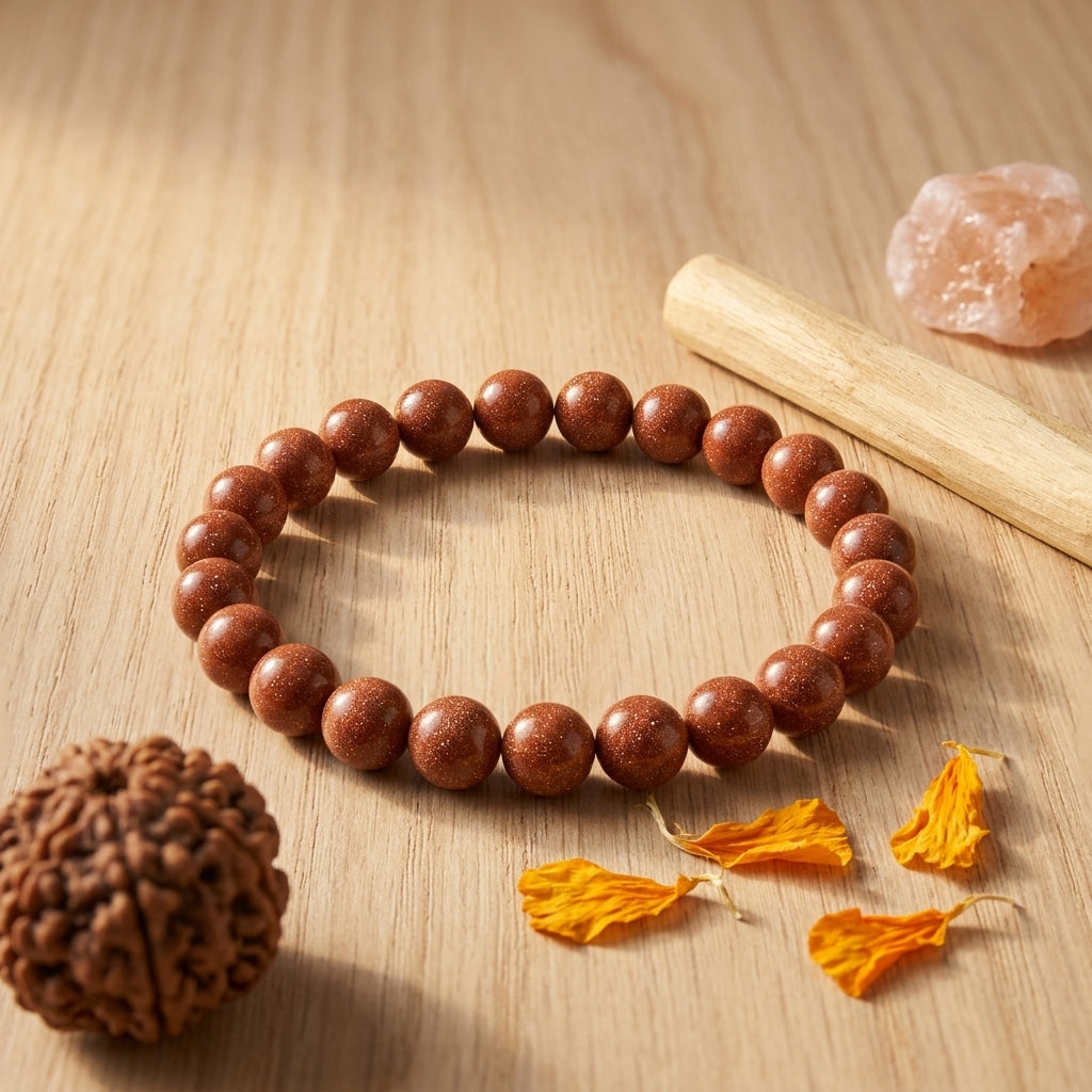 Premium Natural Sunstone Bracelet-Boost Positivity, Power & Leadership Energy