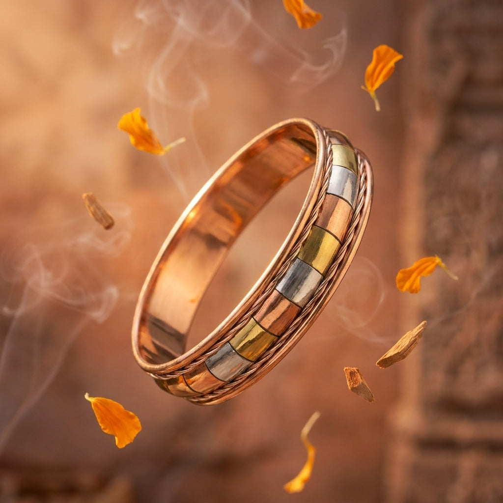Authentic Pure Copper Kada Traditional Bracelet for Men & Women