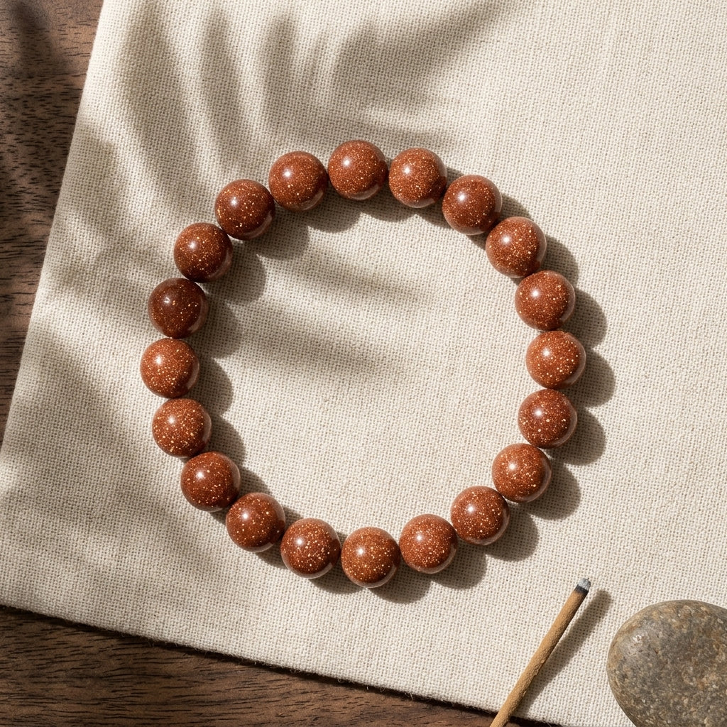 Premium Natural Sunstone Bracelet-Boost Positivity, Power & Leadership Energy