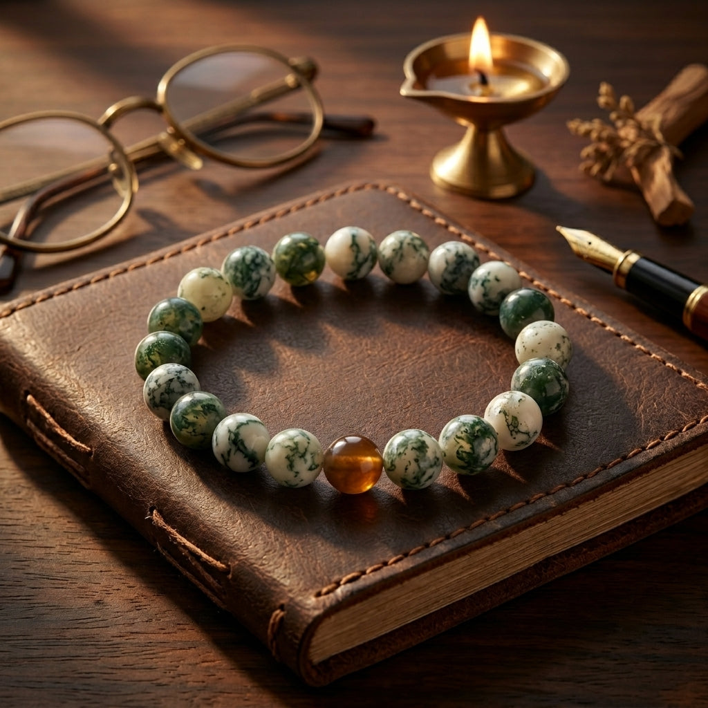 Natural Agate Bracelet for Balance & Inner Stability
