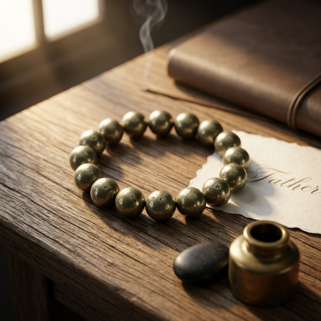 Natural Golden Hematite Bracelet 8MM-Elegant Stone Bead Bracelet for Men & Women