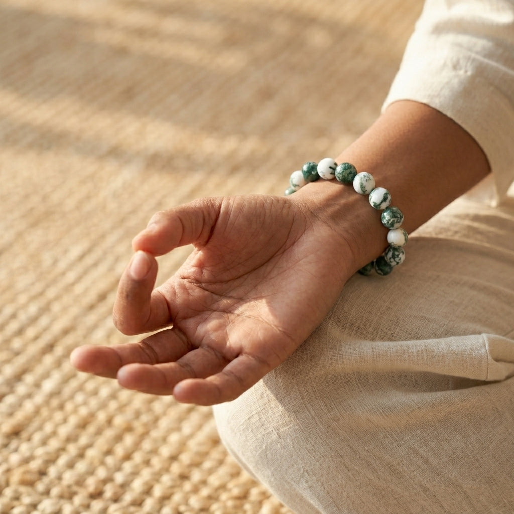 Natural Agate Bracelet for Balance & Inner Stability