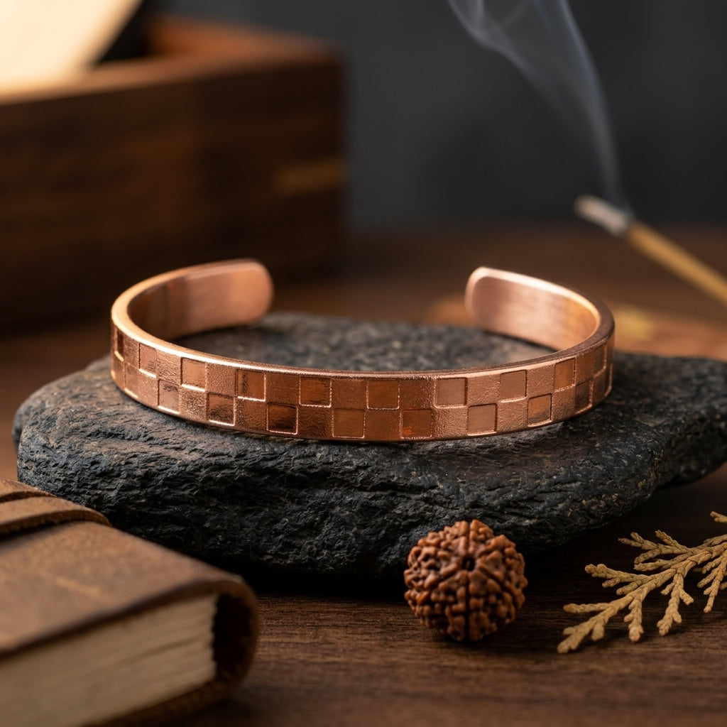 Classic Pure Copper Kada Traditional Bracelet for Men & Women